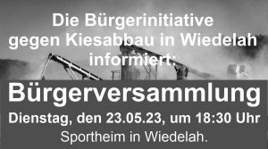 Bürgerversammlung @ Sportheim / Sportplatz Wiedelah